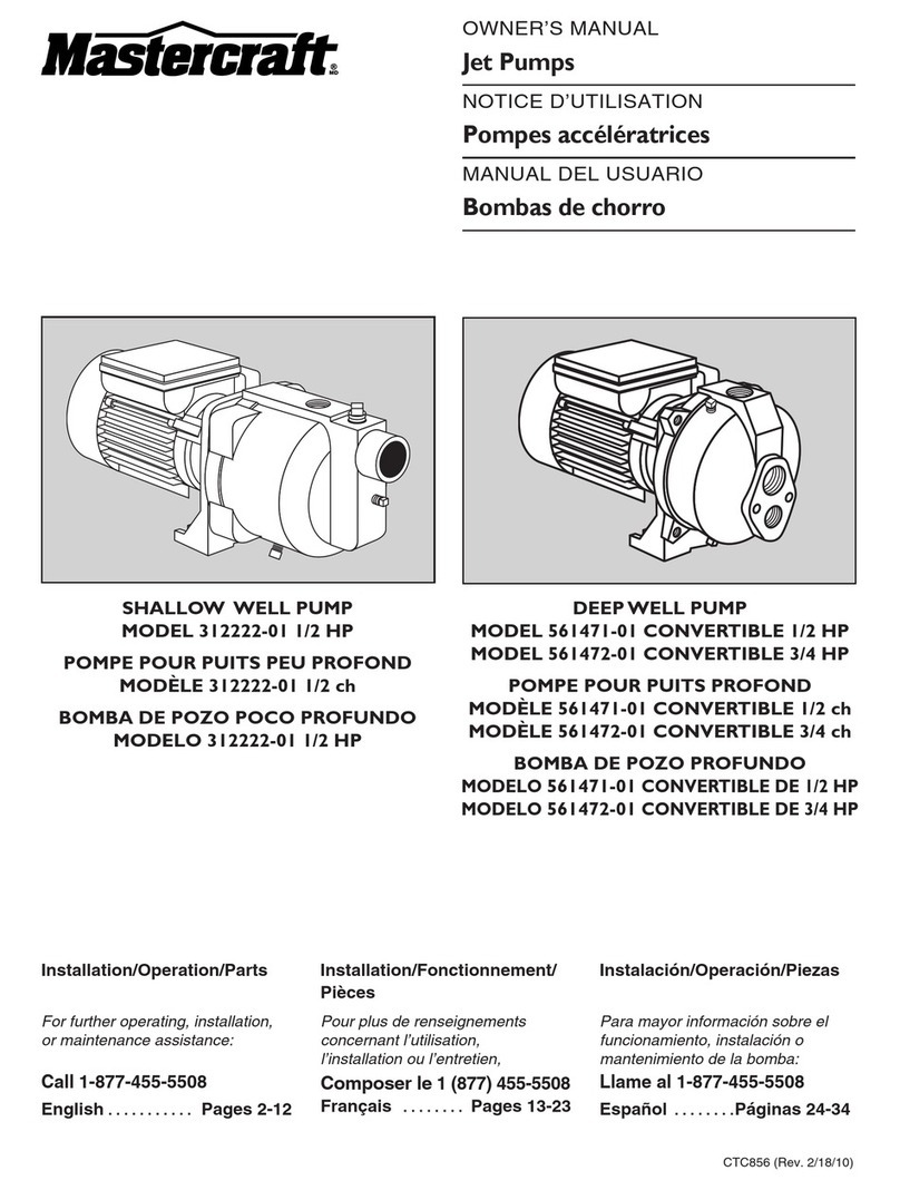 MasterCraft 312222-01 User manual MasterCraft 312222-01 User manual
