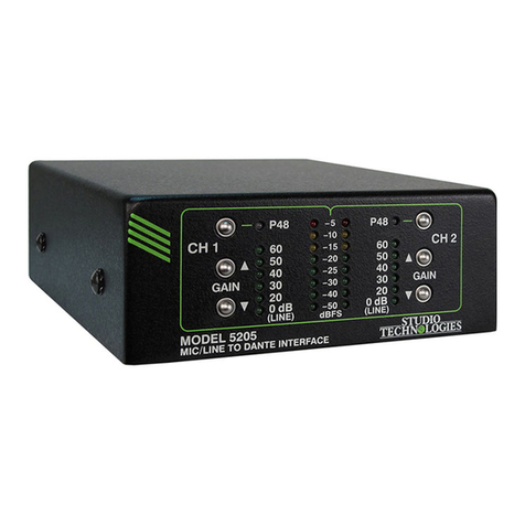 Studio Technologies 5205 User manual