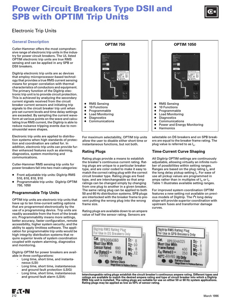 Eaton Digitrip OPTIM 750 quick start guide