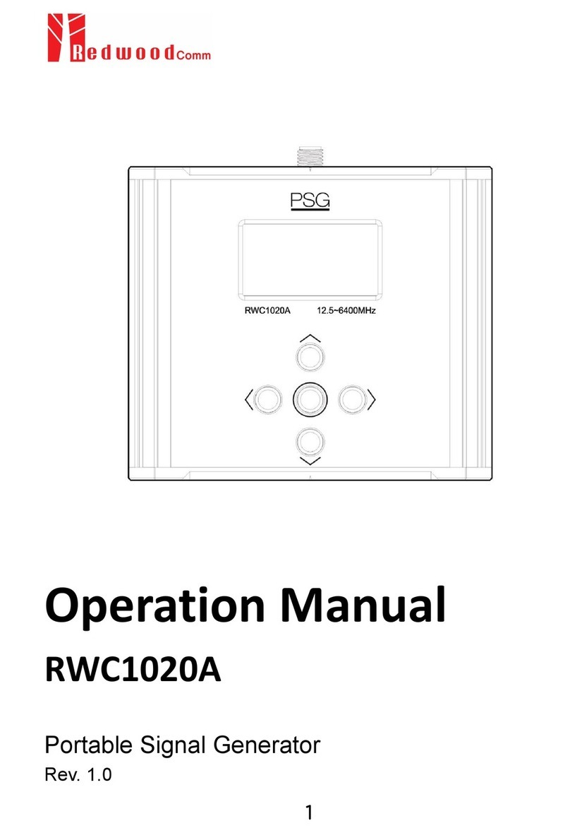 Redwood RWC1020A Operation manual