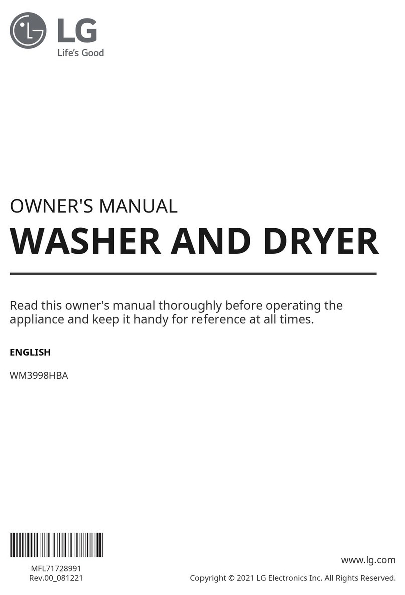 LG WM3998H A Series User manual