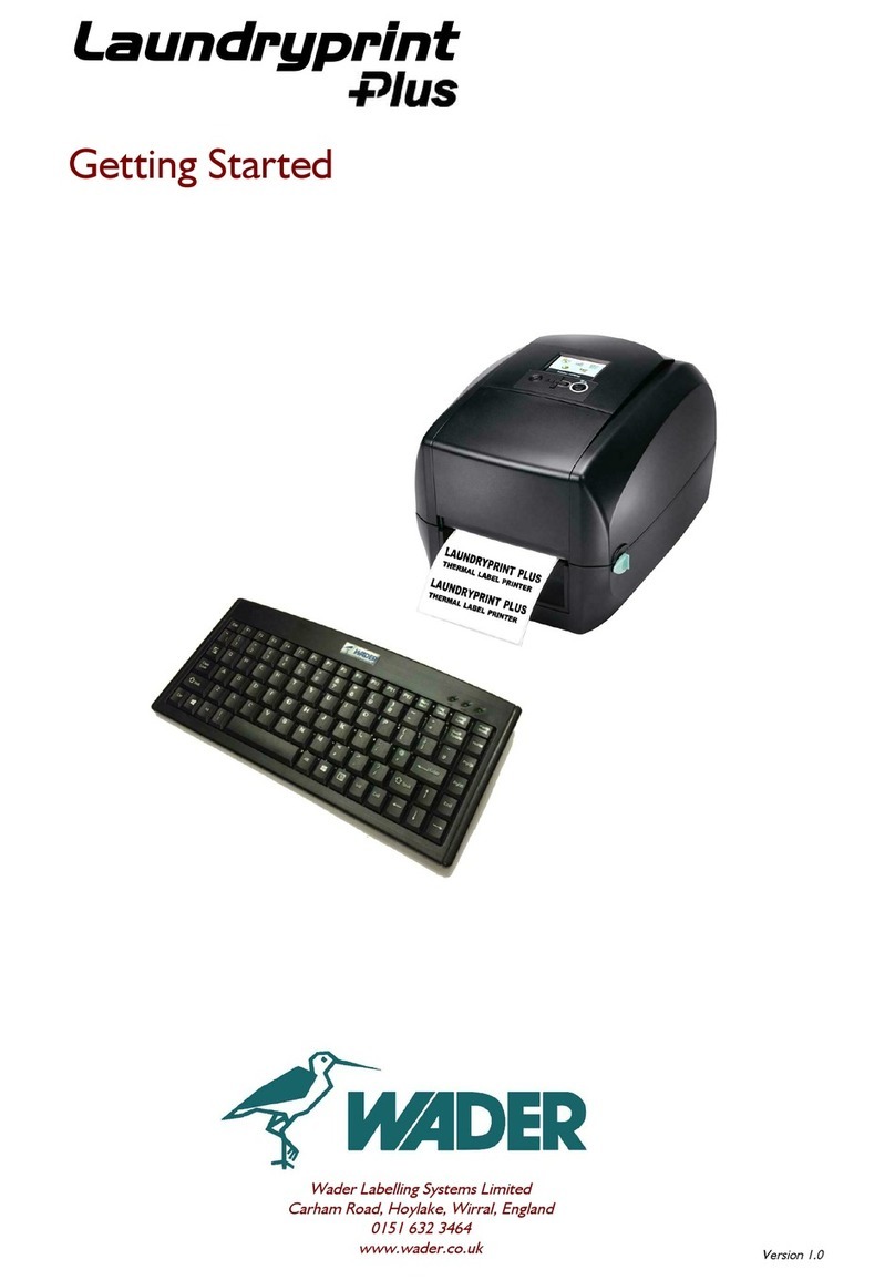 WADER Laundryprint Plus Getting started