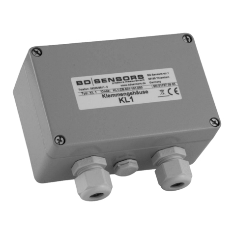 BD Sensors KL 1 operating manual