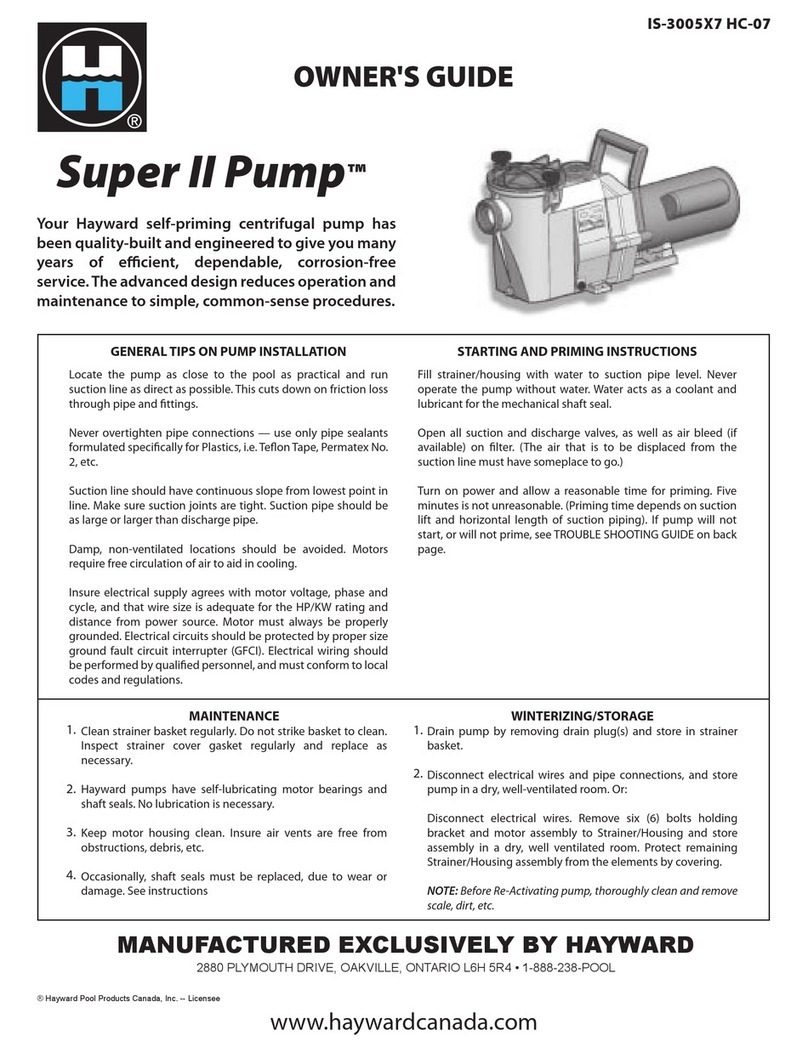 Hayward Super II owner's guide