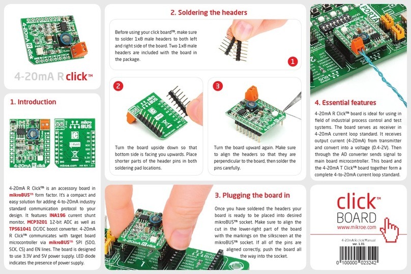 mikroElektronika 4-20mA R click User manual