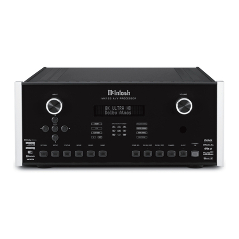 McIntosh MX123 owner's manual