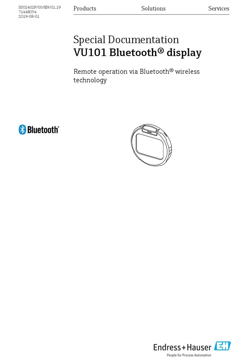 Endress+Hauser VU101 User manual