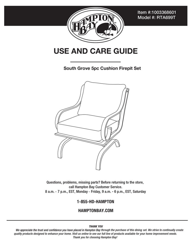 HAMPTON BAY RTA699T Use and care guide
