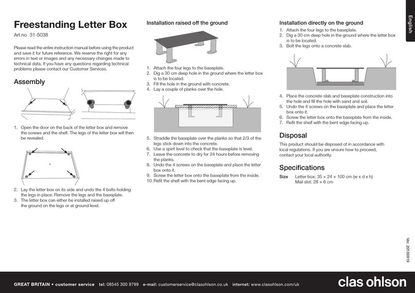 Clas Ohlson 31-5038 User manual