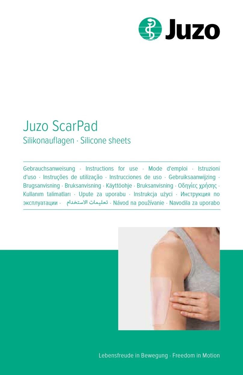 Juzo ScarPad Instructions for use