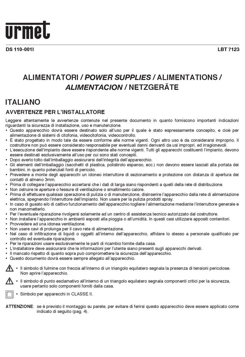 urmet domus LBT 7123 manual