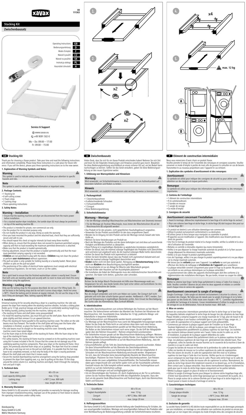 Xavax 111363 quick start guide