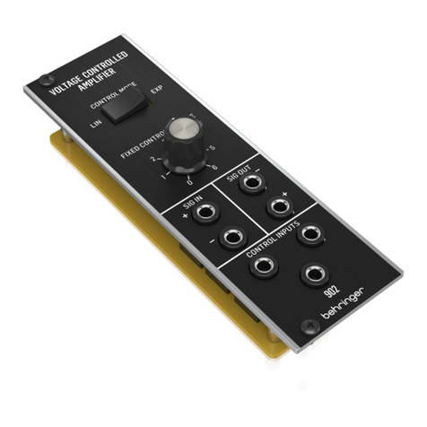 Behringer 902 VCA User manual