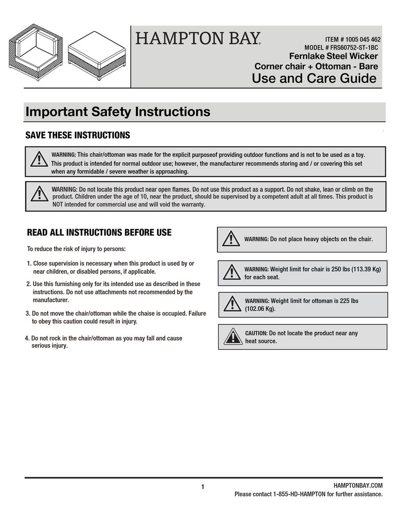 HAMPTON BAY FRS60752-ST-1BC Use and care guide HAMPTON BAY FRS60752-ST-1BC Use and care guide