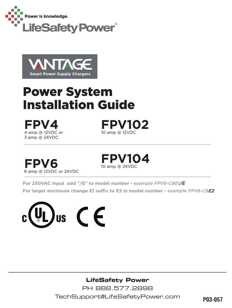 LifeSafety Power FlexPower Vantage FPV4 User manual