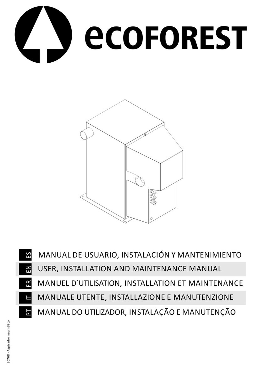 ECOFOREST Vap 100 Operating instructions