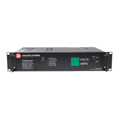 Analytic Systems VTC610R Series User manual
