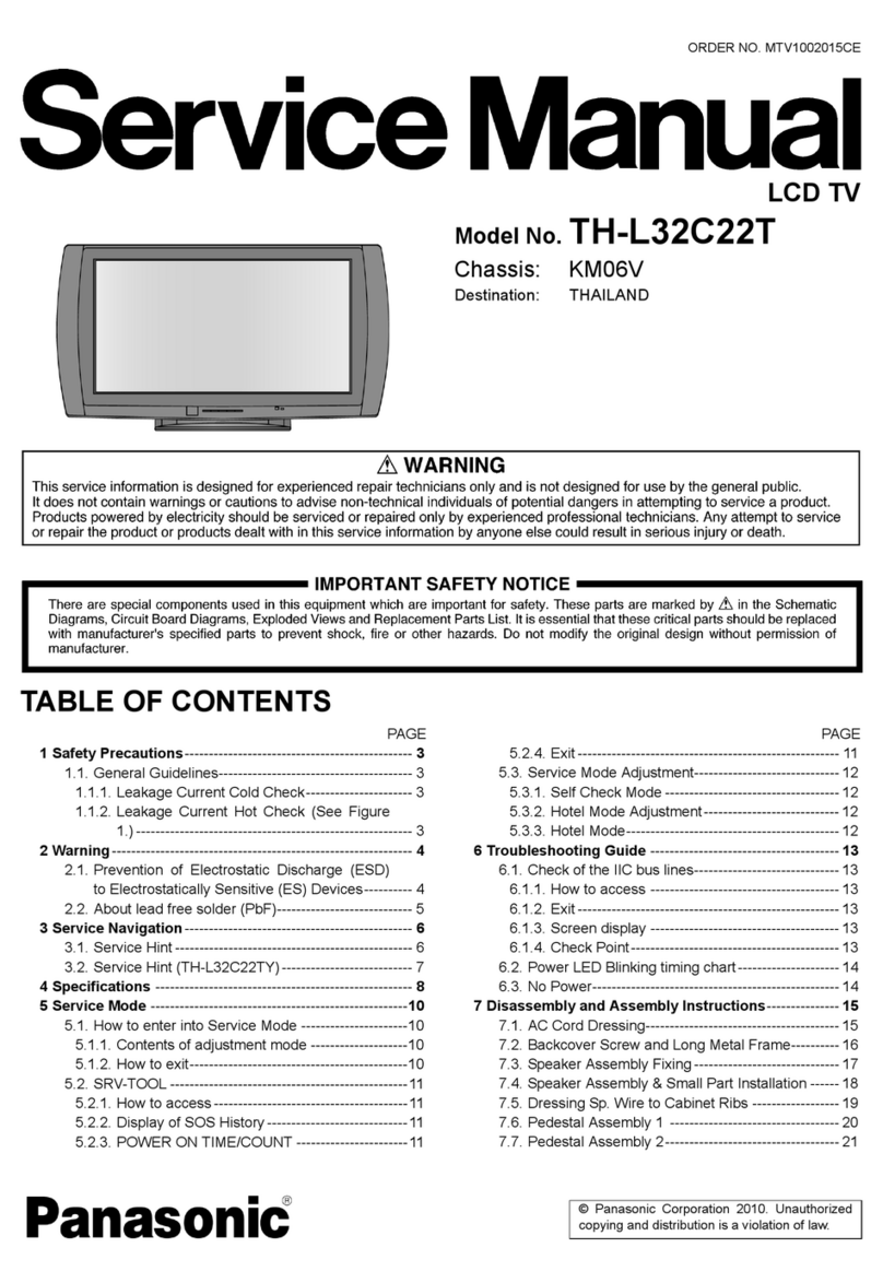 Panasonic TH-L32C22T User manual