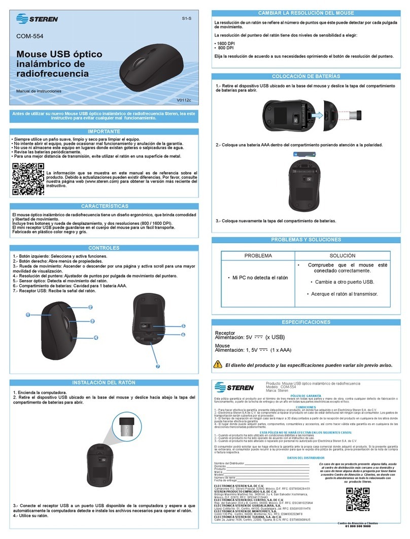 Steren com-554 User manual