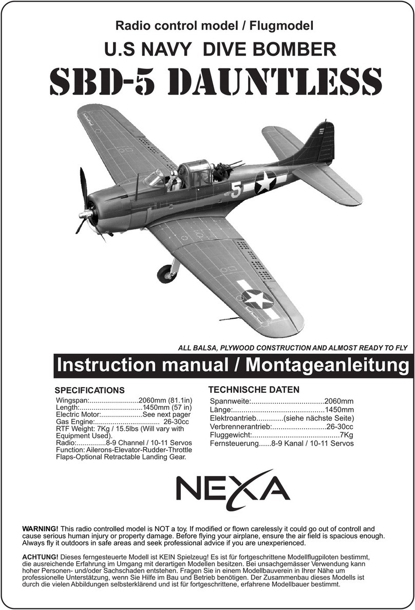 Nexa U.S NAVY DIVE BOMBER SBD-5 DAUNTLESS User manual