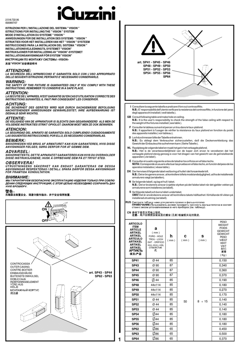 iGuzzini SP41 User manual