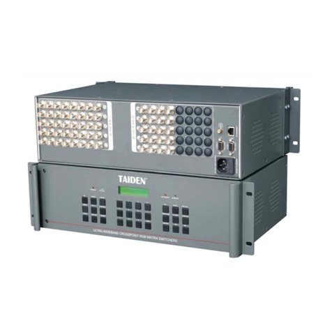 Taiden TMX Series Installation and operation manual