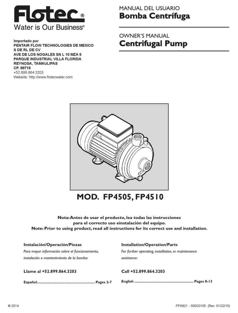 Flotec FP4505 User manual