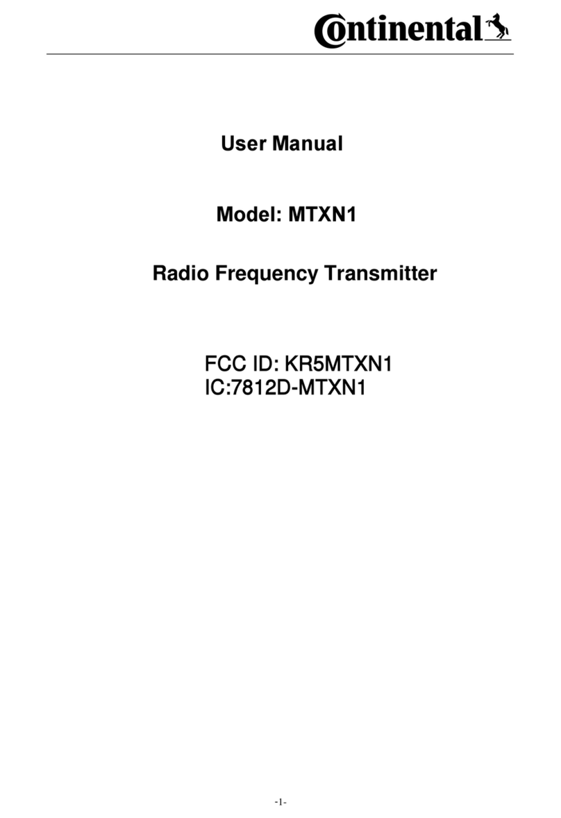 Continental Refrigerator MTXN1 user manual