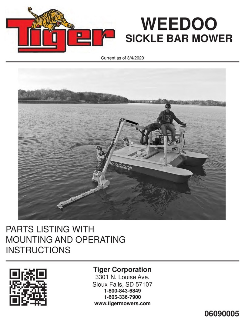 Tiger WEEDOO PARTS LISTING WITH MOUNTING AND OPERATING INSTRUCTIONS