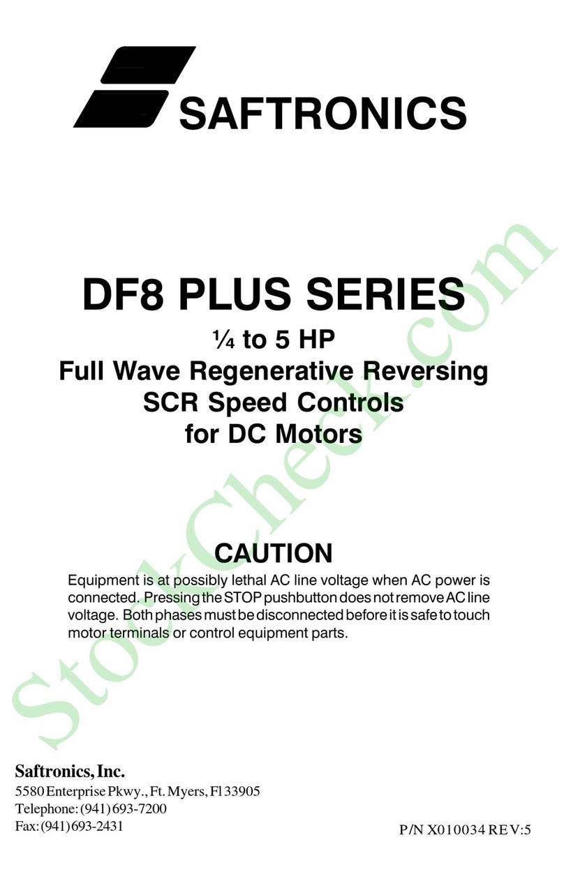 Saftronics DF8 PLUS Series instruction manual
