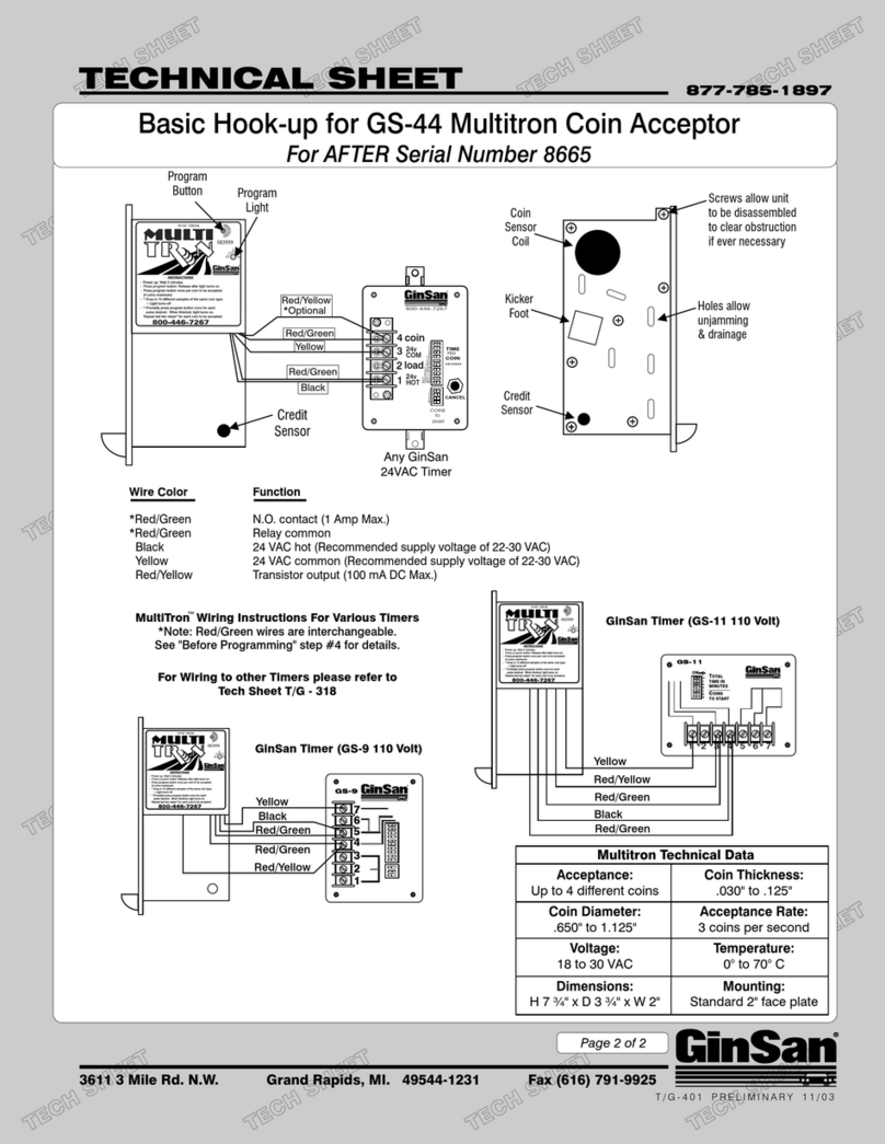 GinSan Multitron GS-44 Technical sheet