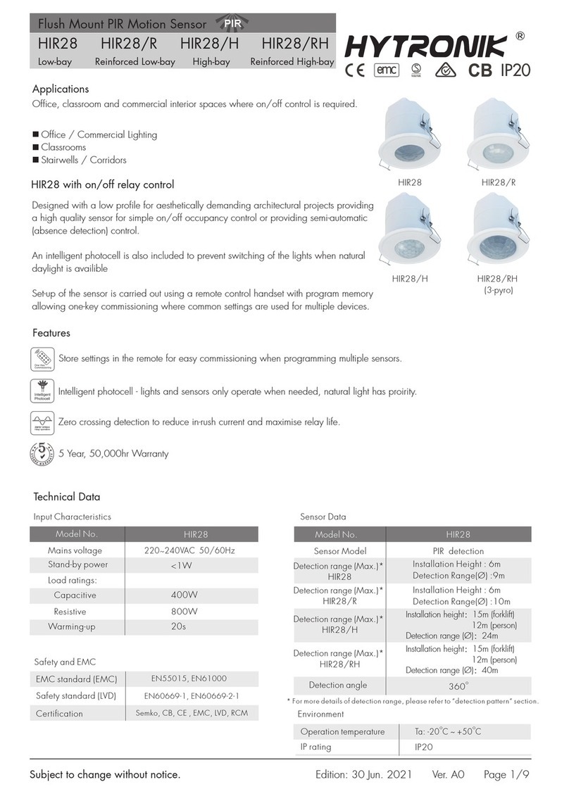 Hytronik HIR28 quick start guide