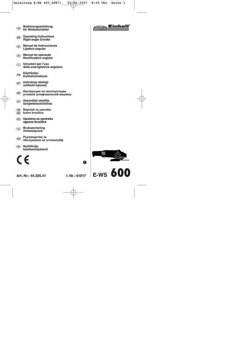 EINHELL E-WS 600 User manual