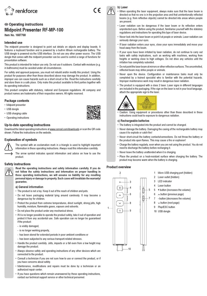 Renkforce RF-MP-100 operating instructions