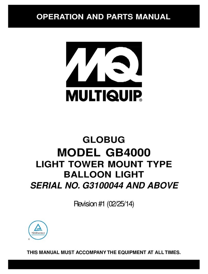 MULTIQUIP GloBug GB4000 Operation and parts manual MULTIQUIP GloBug GB4000 Operation and parts manual