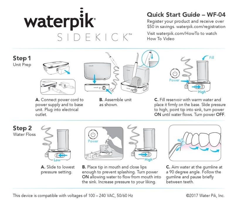 Waterpik Sidekick WF-04 User manual Waterpik Sidekick WF-04 User manual