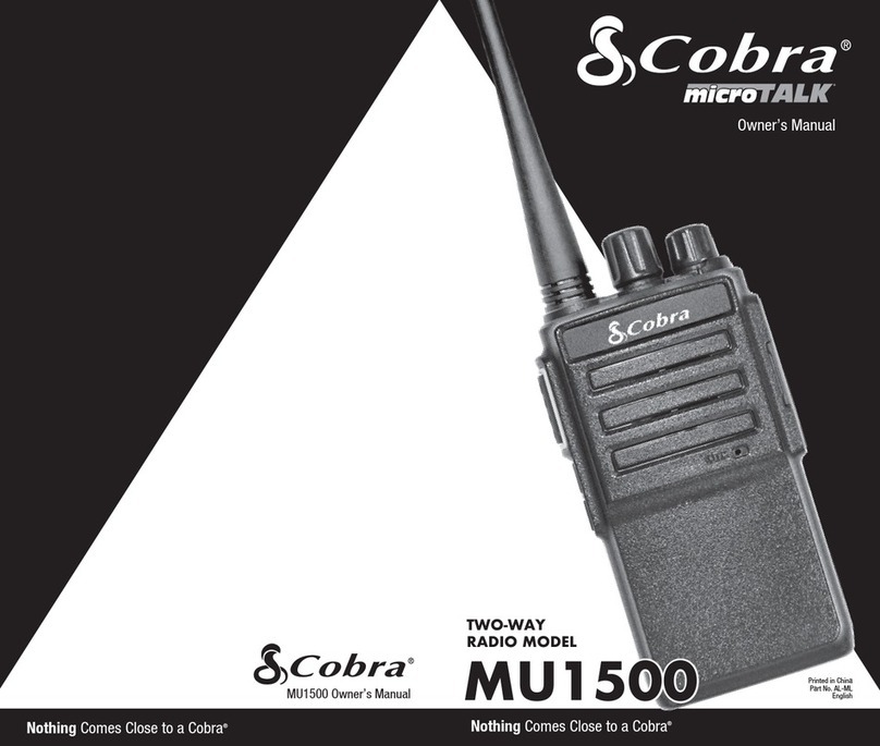 Cobra microTALK MU1500 User manual