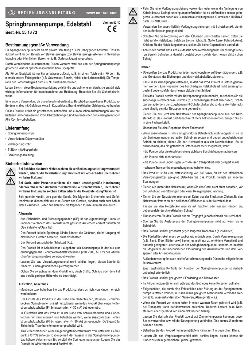 Conrad 55 16 73 operating instructions
