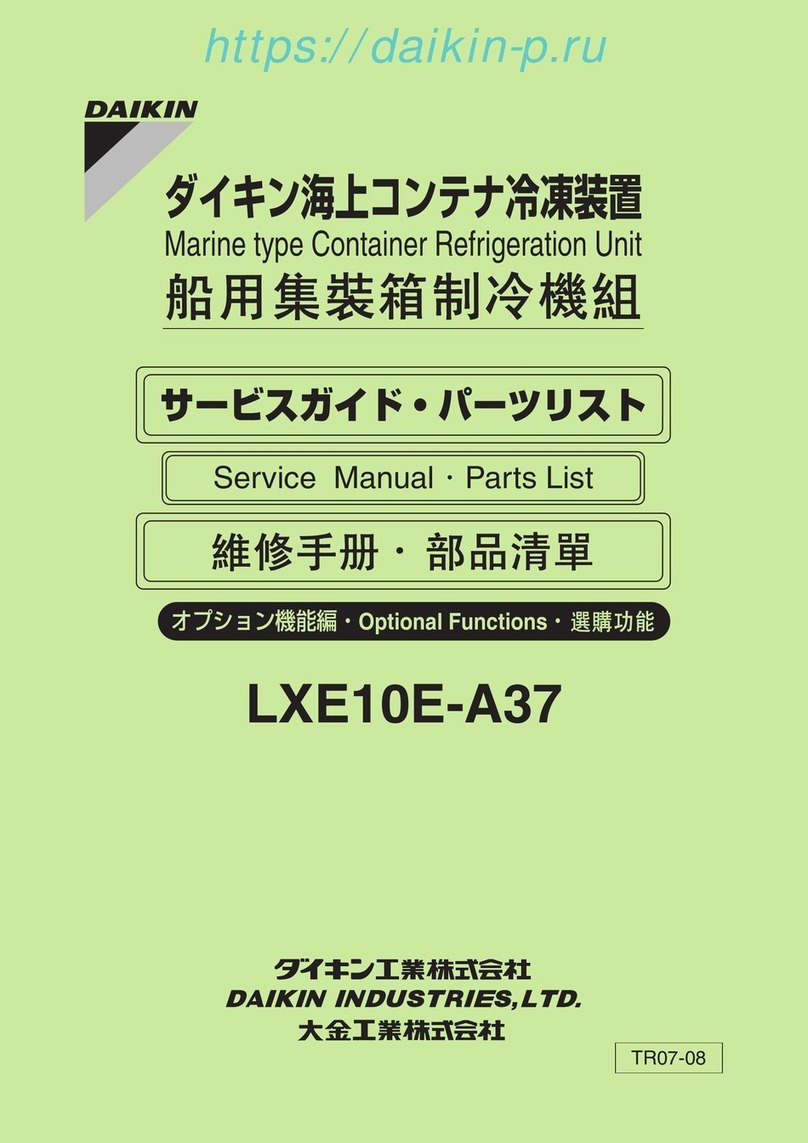 Daikin LXE10E-A37 Service manual and parts list