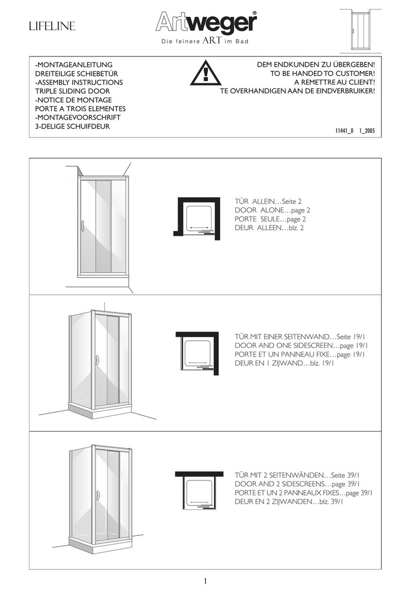 Artweger LIFELINE Series User manual Artweger LIFELINE Series User manual