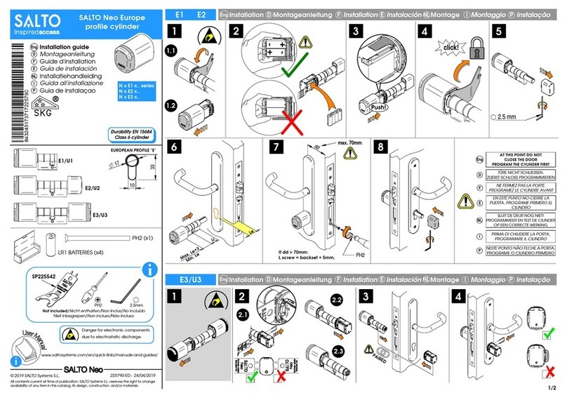Salto Neo N x E1 x Series installation guide