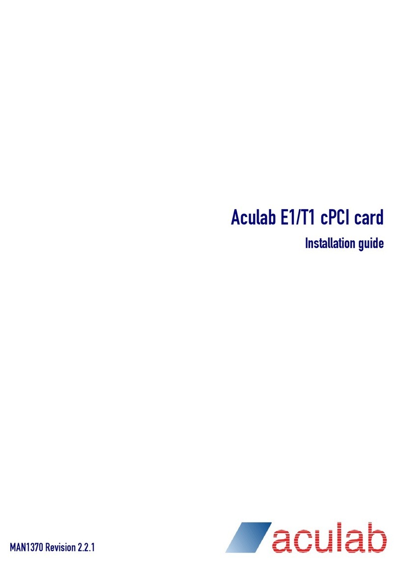 aculab E1 installation guide