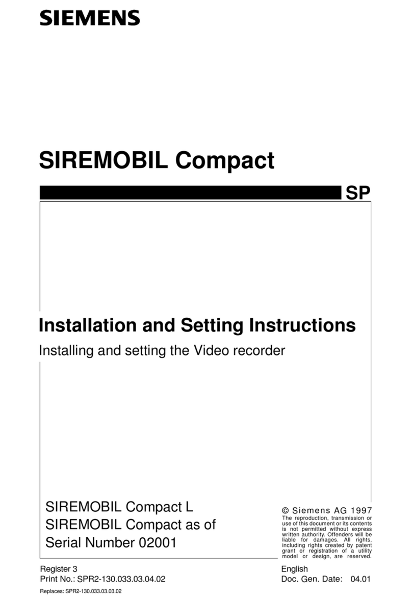 Siemens SIREMOBIL Compact User instructions