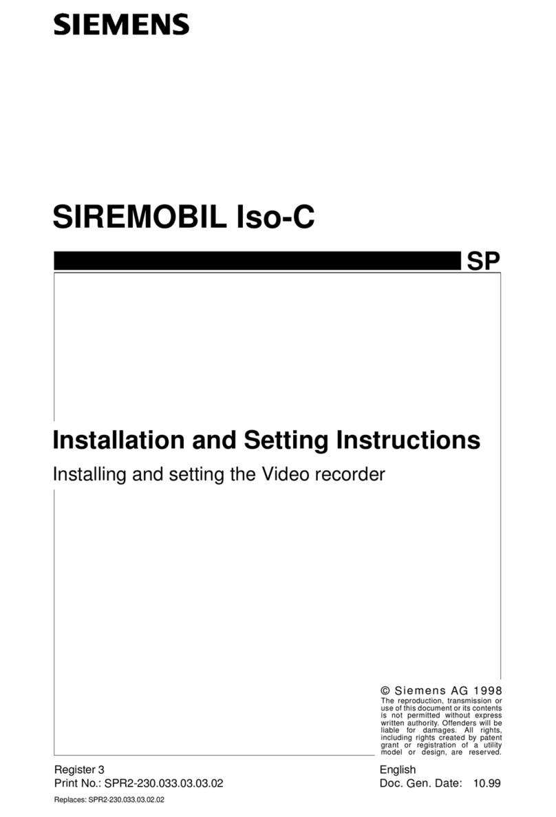Siemens SIREMOBIL Iso-C User instructions Siemens SIREMOBIL Iso-C User instructions