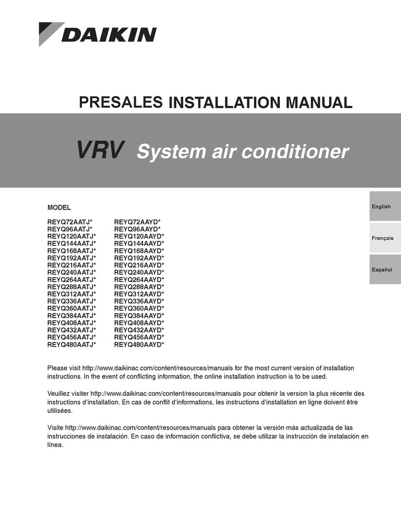 Daikin REYQ72AATJ Series installation manual