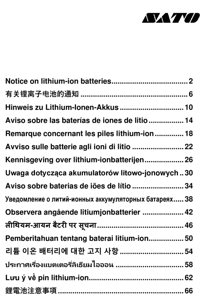 SATO MB2i Series User manual