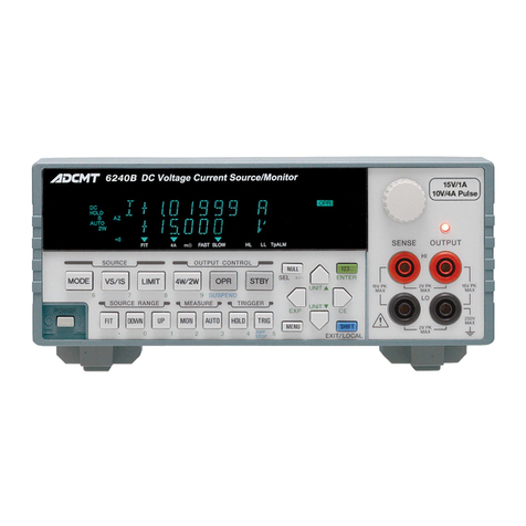 ADCMT 6240B User manual