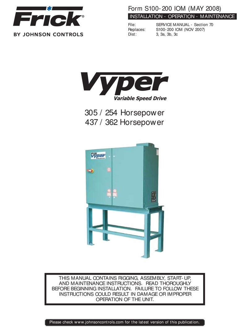 Johnson Controls Frick vyper VYA PG -46 Service manual