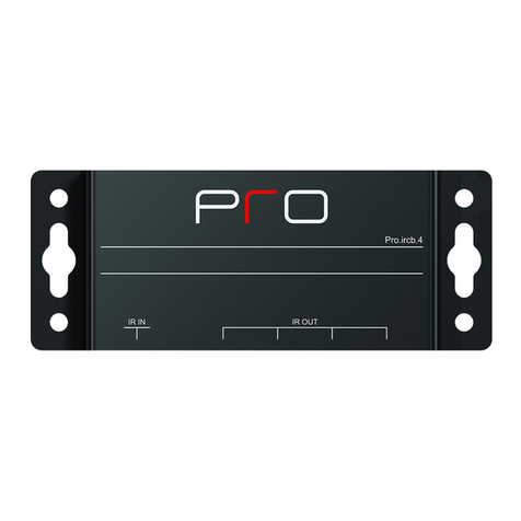 Pro Control Pro.ircb.4 Quick reference guide