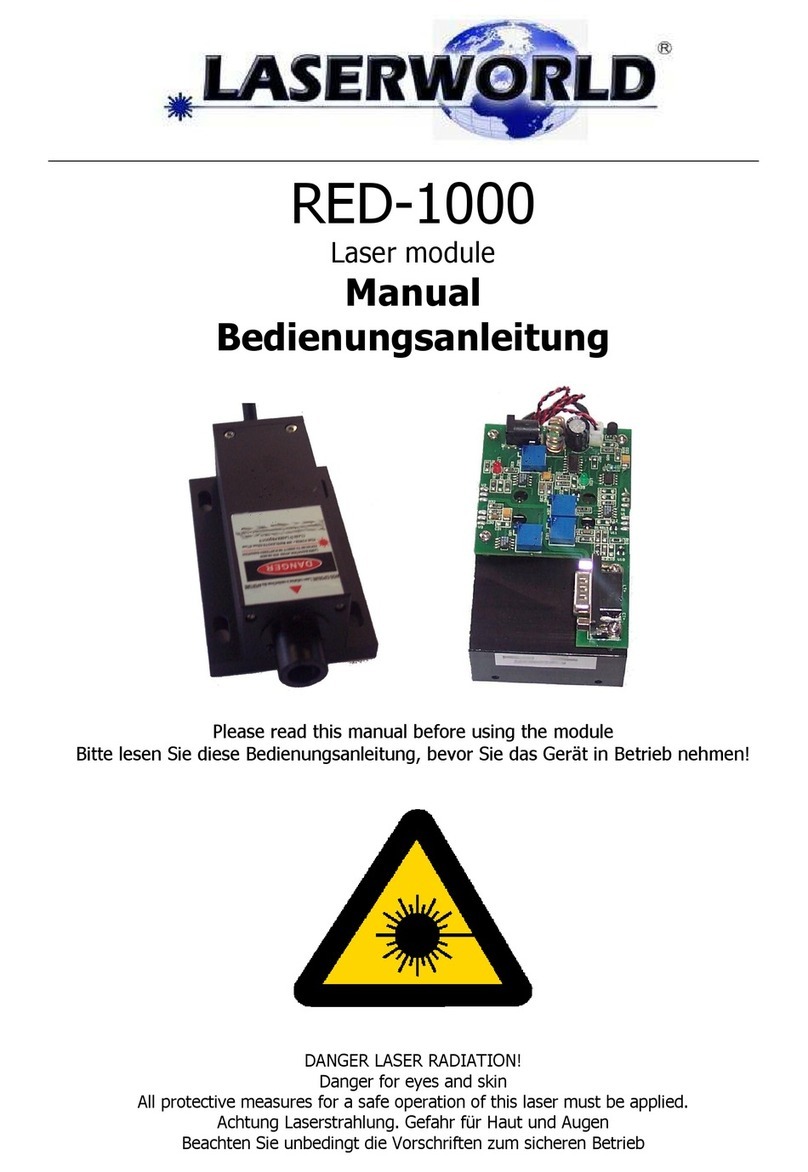 Laserworld RED-1000 User manual